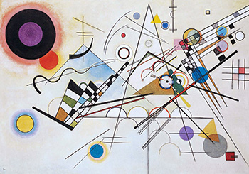 Une toile abstraite de Kandinsky