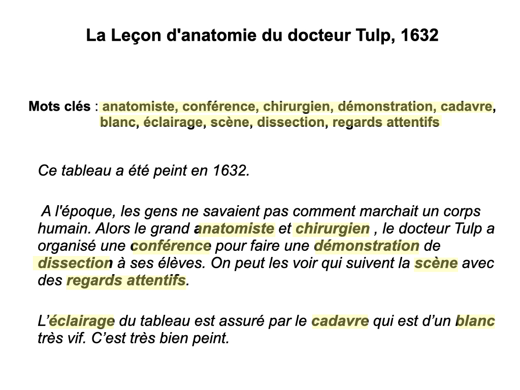 Proposition d'écriture