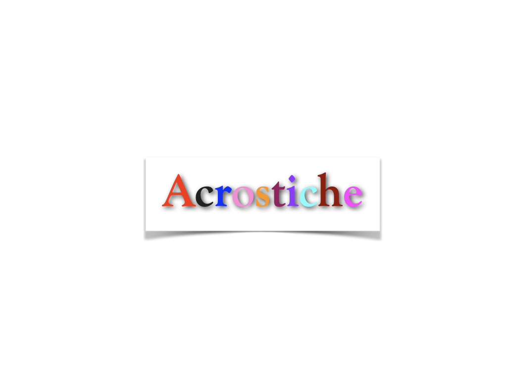 Proposition d'écriture