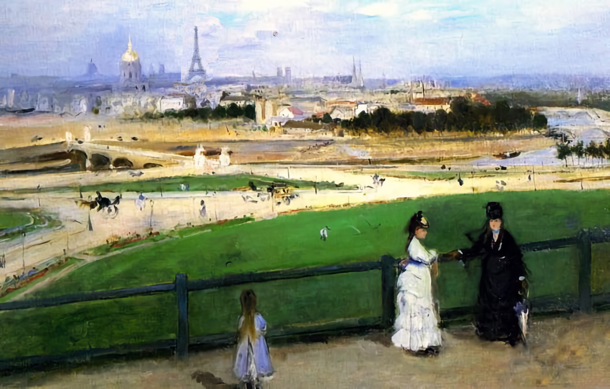 Vue de Paris des hauteurs du Trocadéro 1871 - jeu de l'intrus