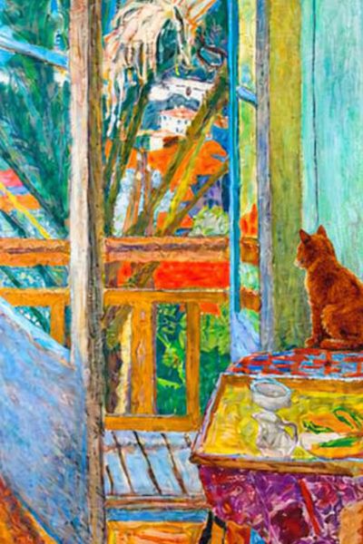 La porte-fenêtre avec chien 1927 - jeu de l'intrus