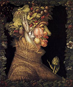 Un portrait composé de fruits et légumes par Arcimboldo